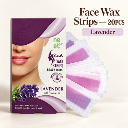 Sweetface Face Wax Strips 20 Pcs – Lavender