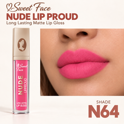 Sweetface Nude Long Lasting Matte Lip Gloss – Shade 64