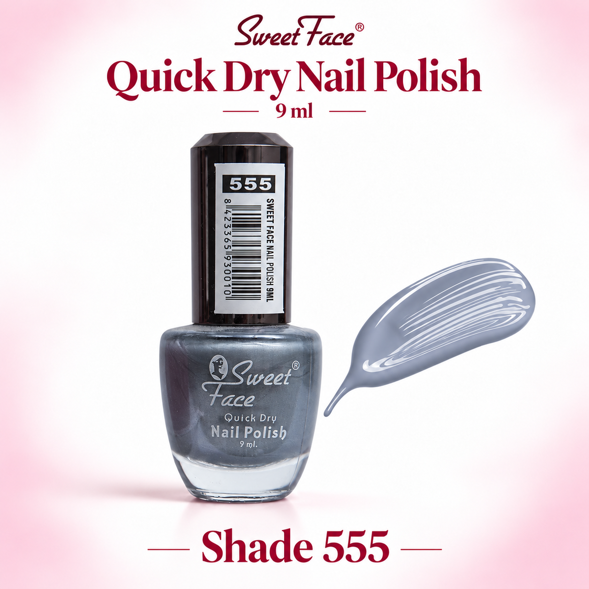 Sweetface Quick Dry Nail Polish 9ml – Shade 555