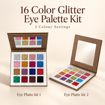 Sweetface 16 Color Glitter Eyeshadow Palette