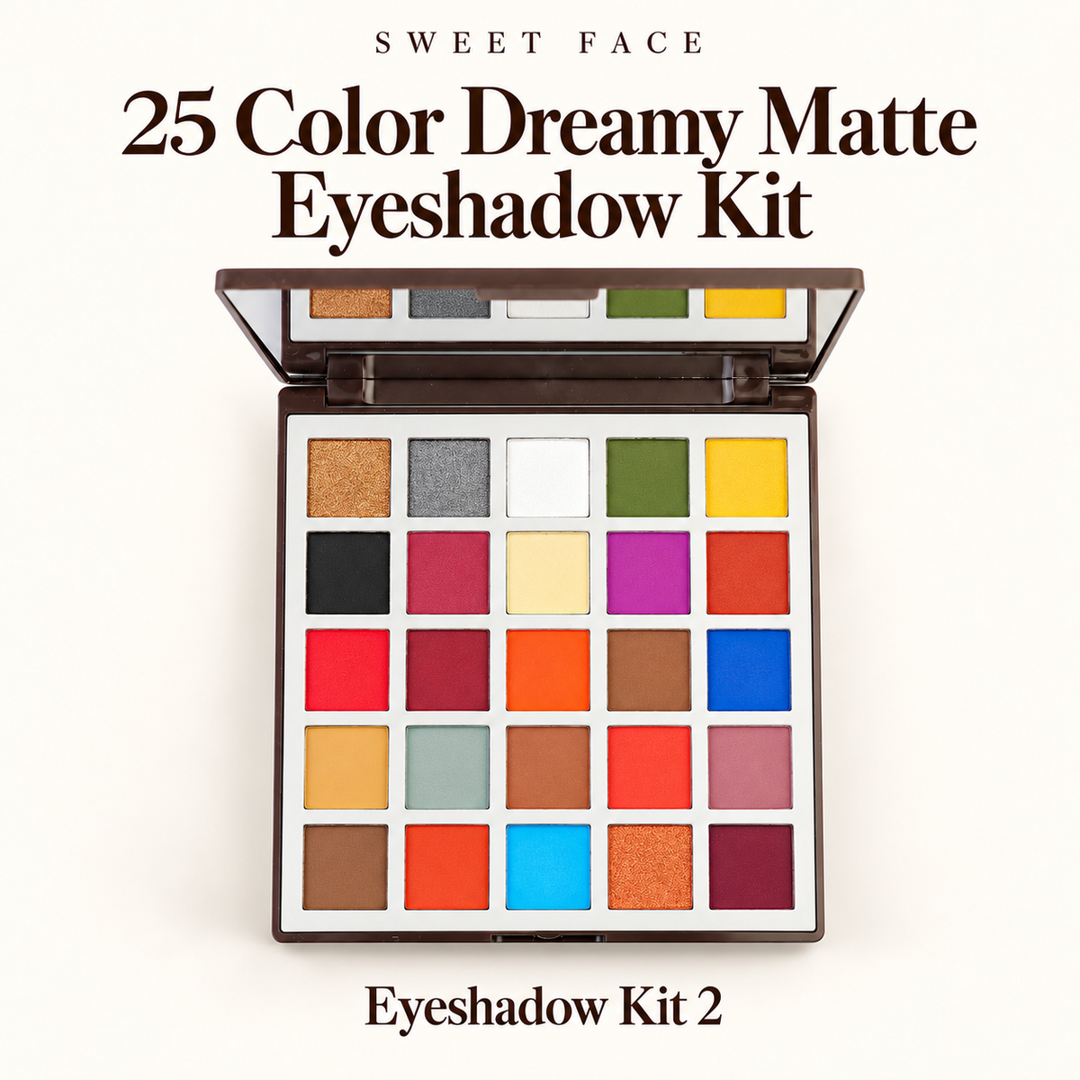 Sweetface 25 Color Dreamy Matte Eyeshadow Kit – Palette 2