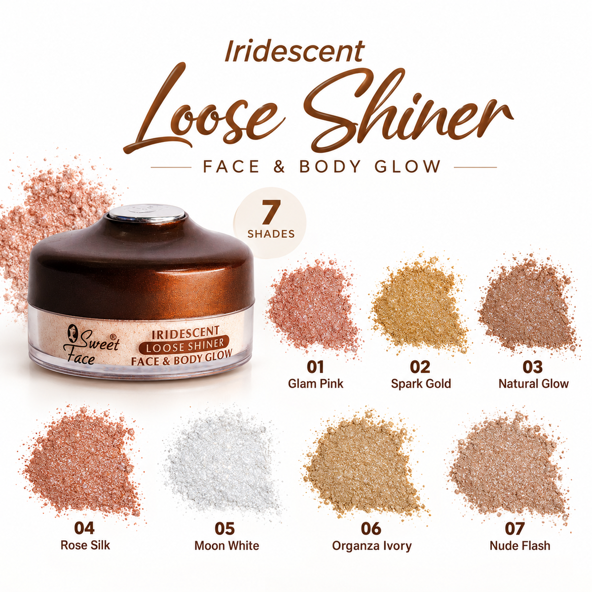 Sweetface Face & Body Glow Loose Shiner