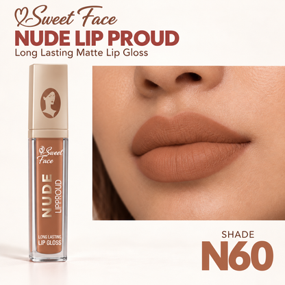 Sweetface Nude Long Lasting Matte Lip Gloss – Shade 60