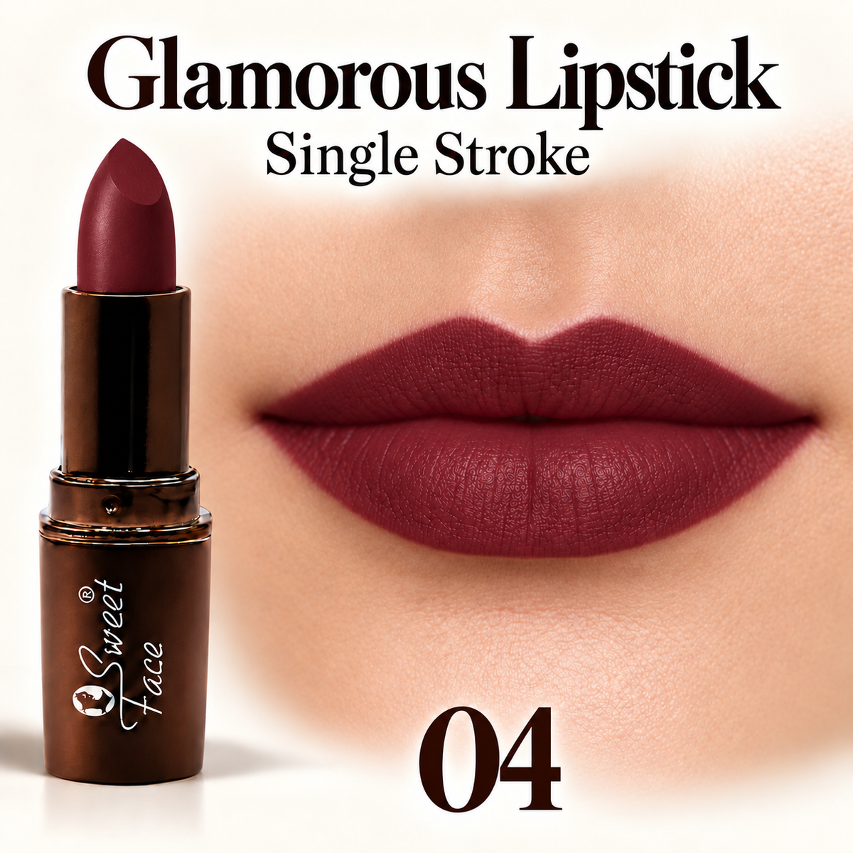 Sweetface Glamorous Lipstick – Shade 04