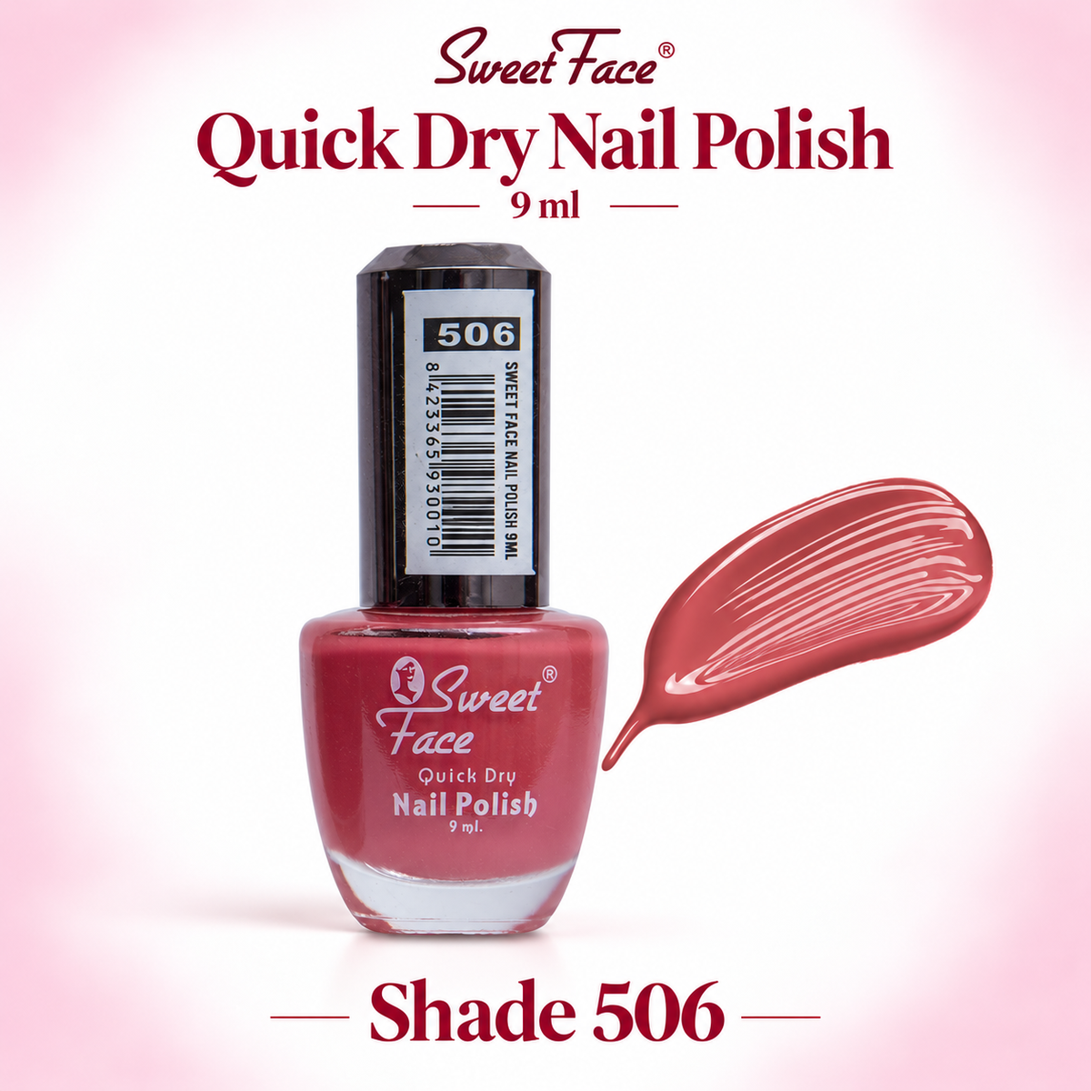 Sweetface Quick Dry Nail Polish 9ml – Shade 506