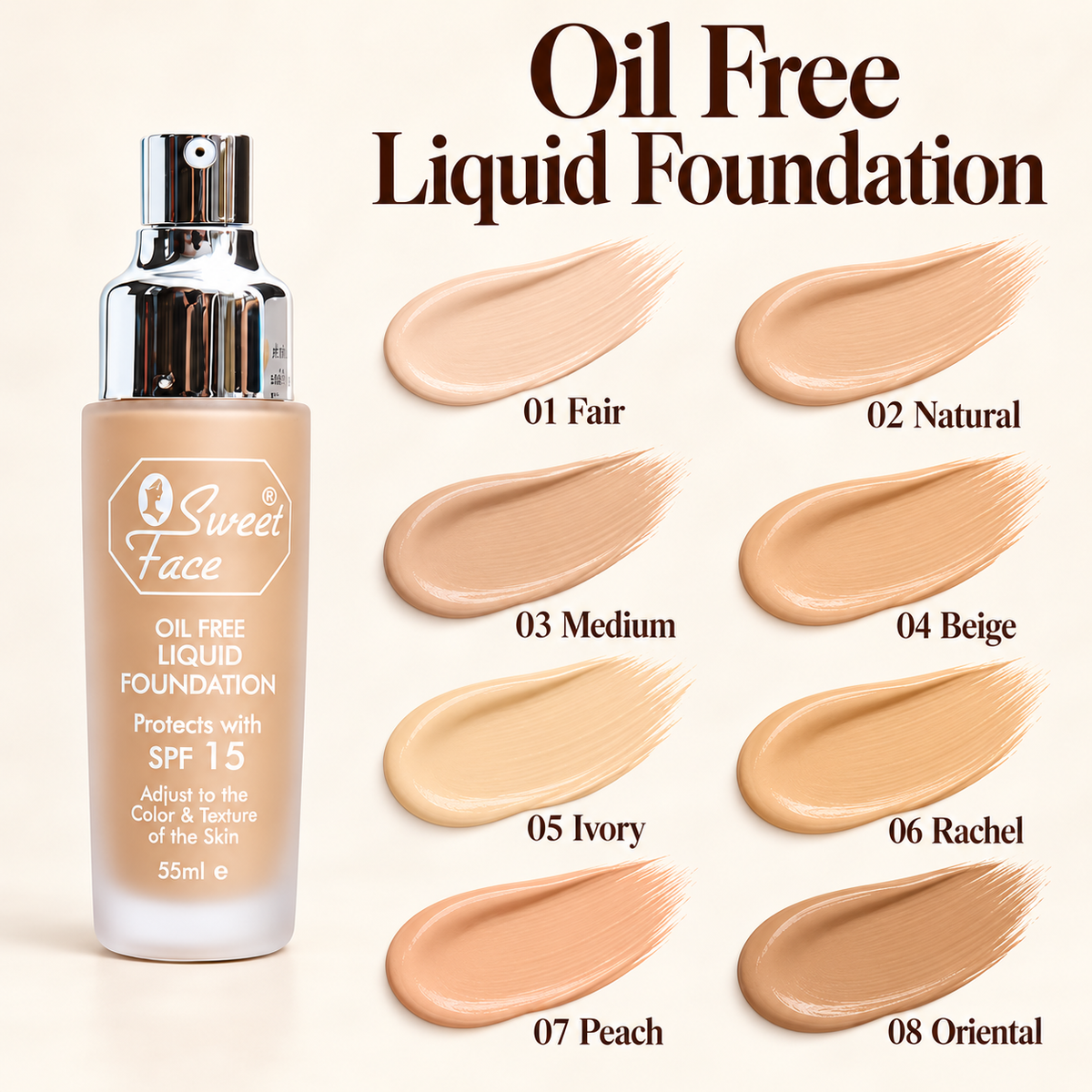 Sweetface Oil Free Liquid Foundation