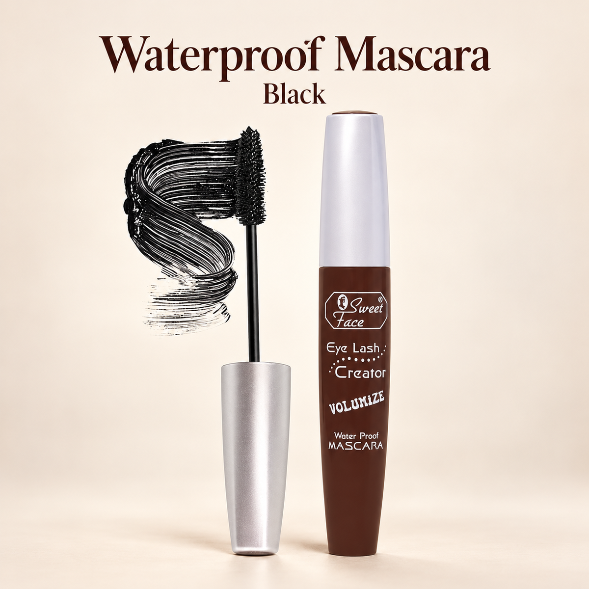 Sweetface Waterproof Mascara – Intense Black