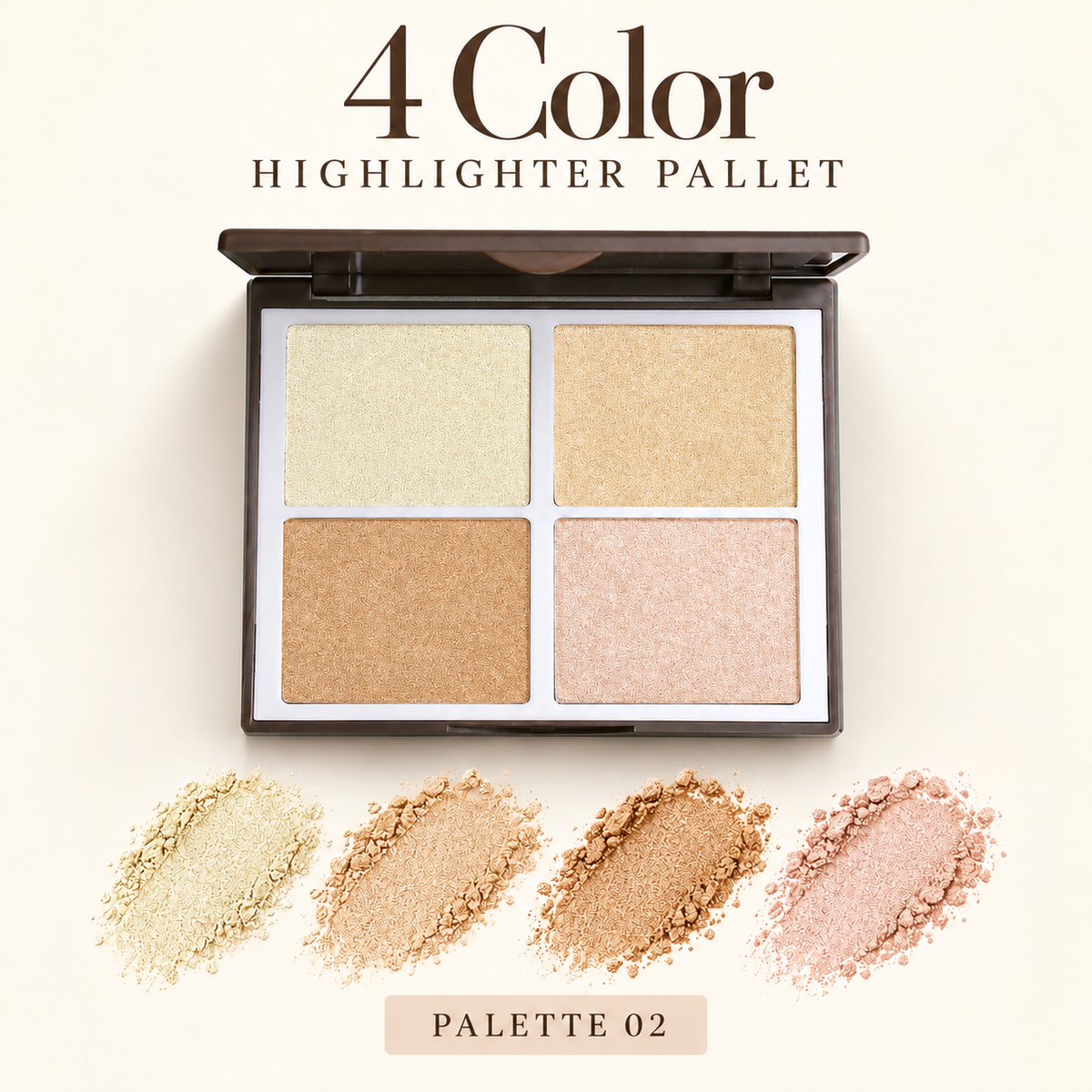 Sweetface 4 Color Highlighter Palette – Palette 02