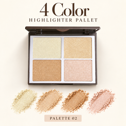 Sweetface 4 Color Highlighter Palette – Palette 02