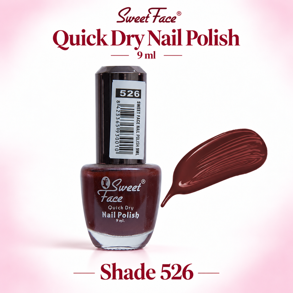 Sweetface Quick Dry Nail Polish 9ml – Shade 526