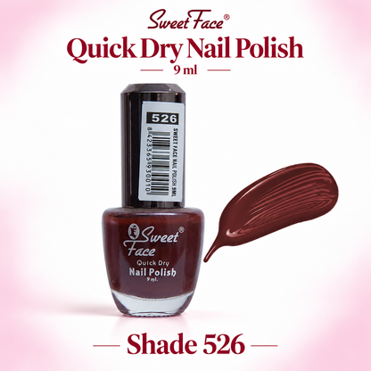Sweetface Quick Dry Nail Polish 9ml – Shade 526