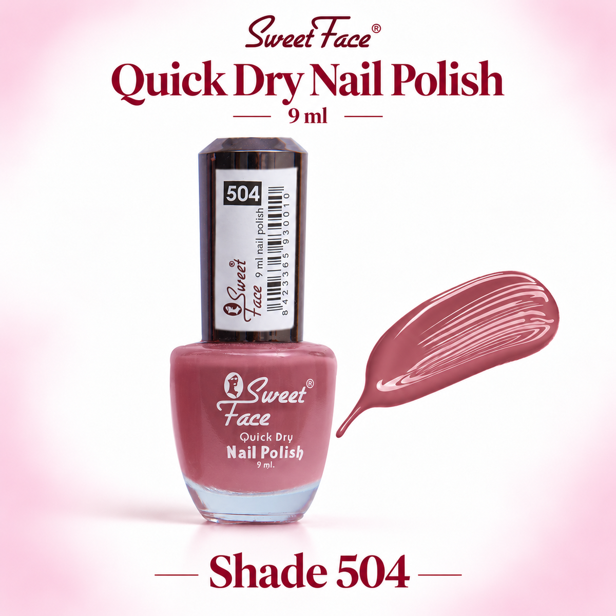 Sweetface Quick Dry Nail Polish 9ml – Shade 504