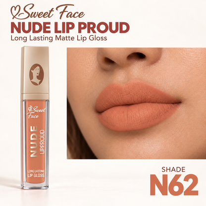 Sweetface Nude Long Lasting Matte Lip Gloss – Shade 62
