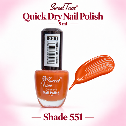 Sweetface Quick Dry Nail Polish 9ml – Shade 551