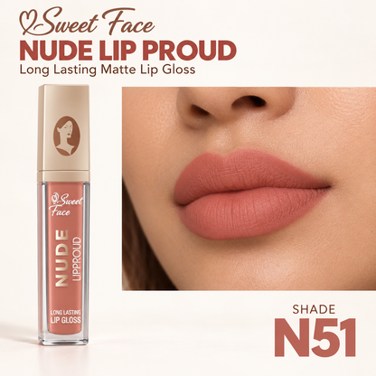 Sweetface Nude Long Lasting Matte Lip Gloss – Shade 51
