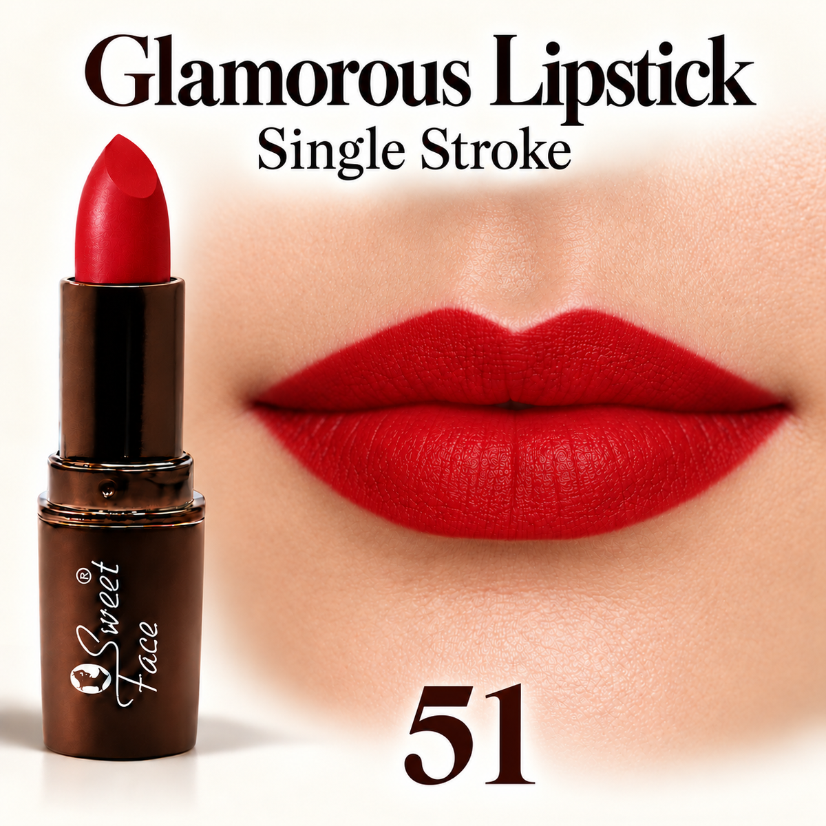Sweetface Glamorous Lipstick – Shade 51