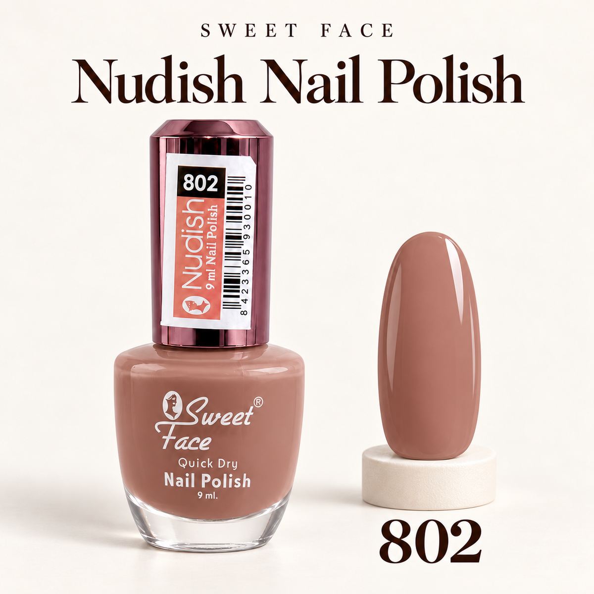 Sweetface Nudish Nail Polish – Shade 802