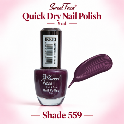 Sweetface Quick Dry Nail Polish 9ml – Shade 559