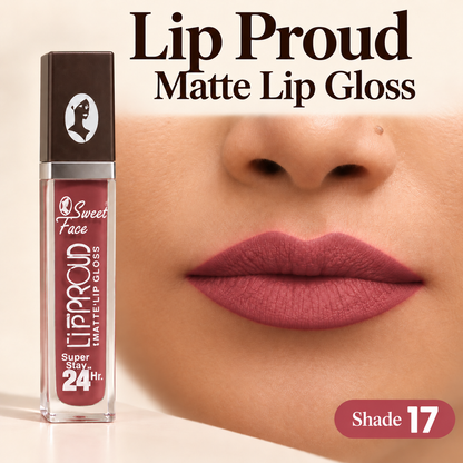 Sweetface Lip Proud Matte Lip Gloss – Shade 17