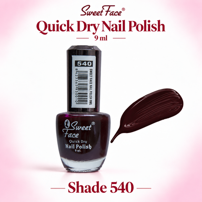 Sweetface Quick Dry Nail Polish 9ml – Shade 540