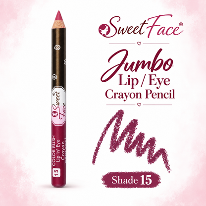 Sweetface Jumbo Lip/Eye Crayon Pencil – Shade 15