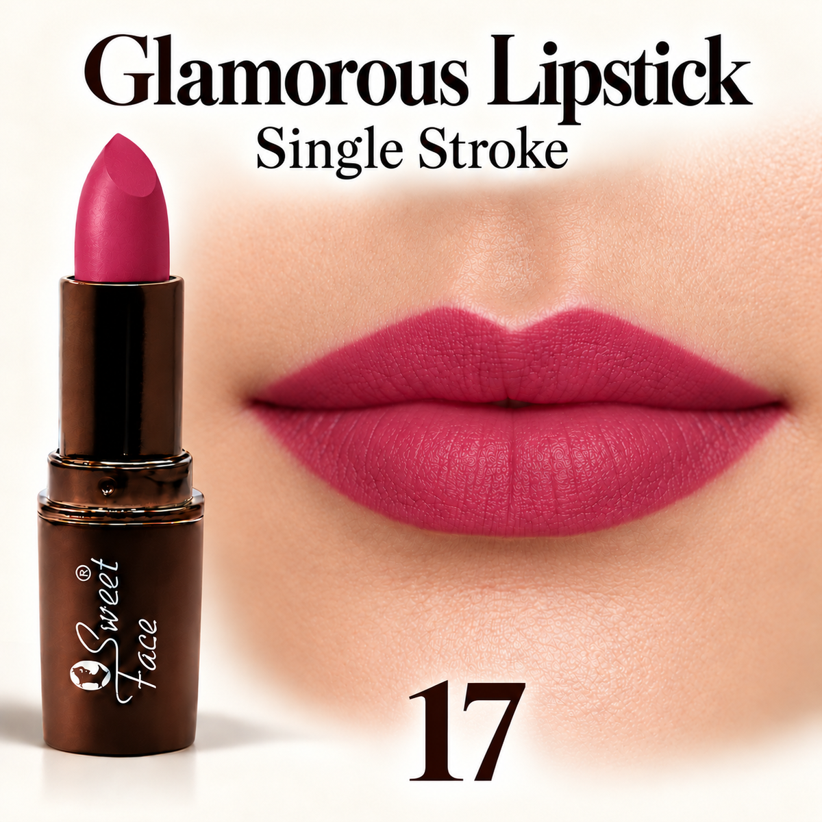Sweetface Glamorous Lipstick – Shade 17