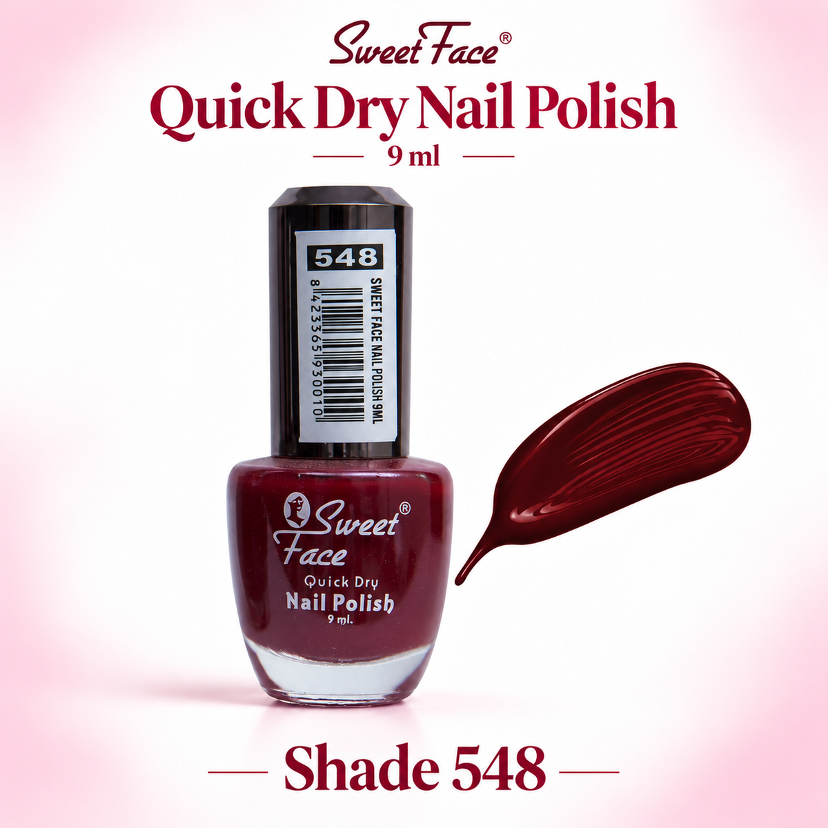 Sweetface Quick Dry Nail Polish 9ml – Shade 548