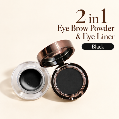 Sweetface 2 in 1 Eyebrow Powder & Eyeliner – Black