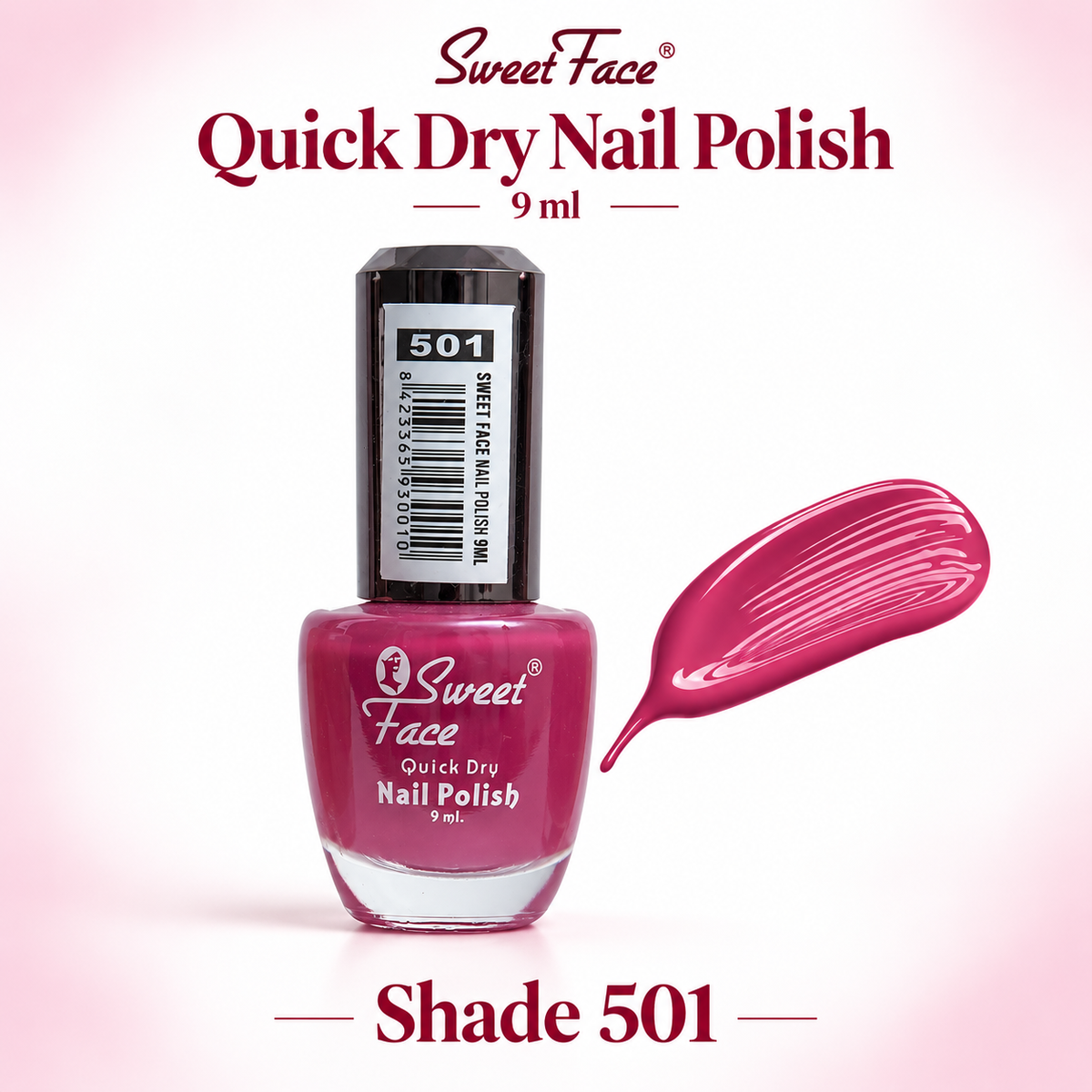 Sweetface Quick Dry Nail Polish 9ml – Shade 501