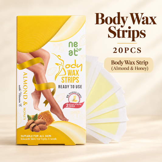 Sweetface Body Wax Strips 20 Pcs – Almond & Honey