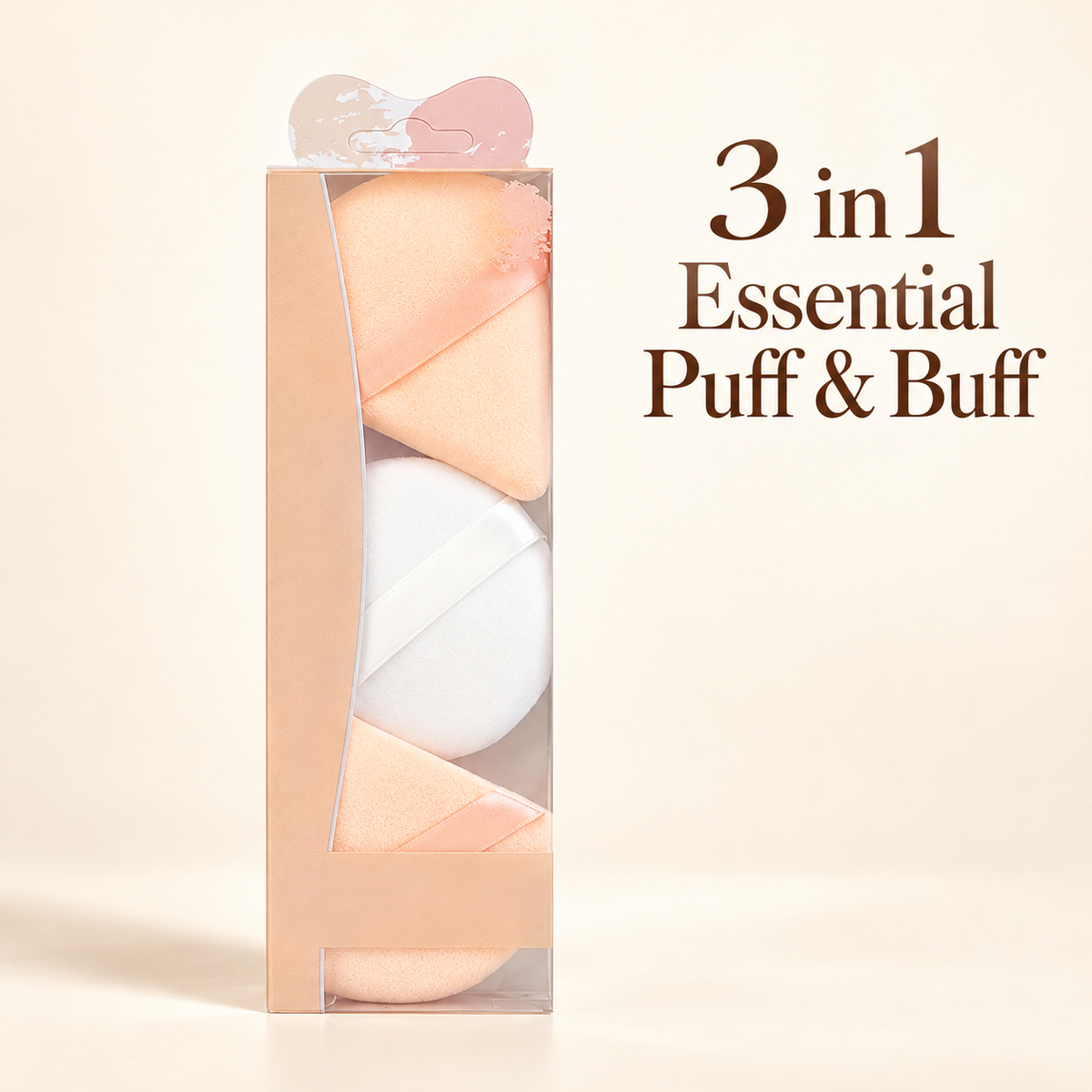 Sweetface 3 in 1 Essential Puff & Buff