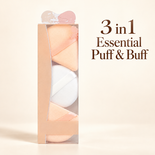 Sweetface 3 in 1 Essential Puff & Buff