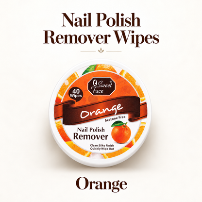 Sweetface Nail Polish Remover Wipes – Orange