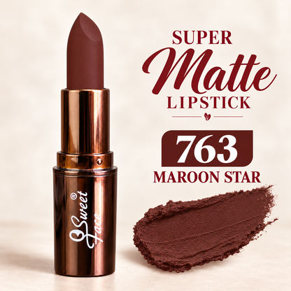 Sweetface Super Matte Lipstick – Shade 763