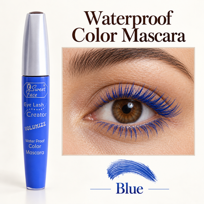 Sweetface Waterproof Color Mascara – Blue