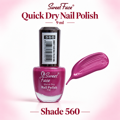 Sweetface Quick Dry Nail Polish 9ml – Shade 560