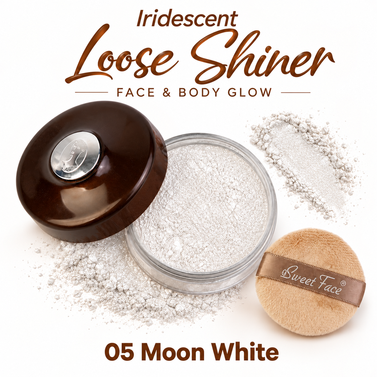 Sweetface Face & Body Glow Loose Shiner – 05 Moon White