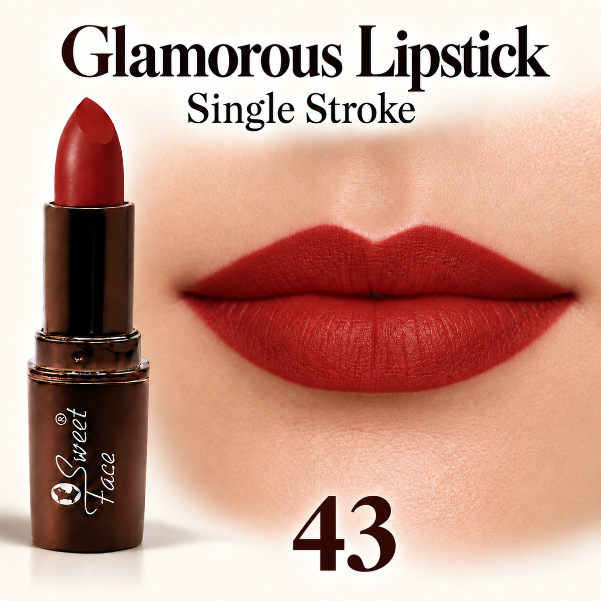 Sweetface Glamorous Lipstick – Shade 43
