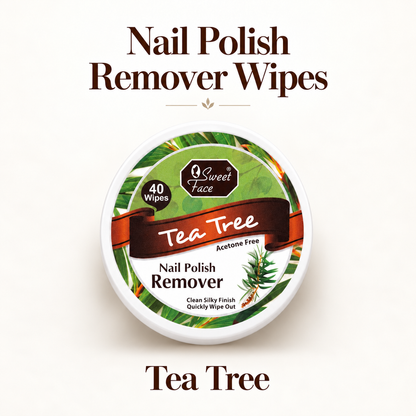 Sweetface Nail Polish Remover Wipes – Tea Tree