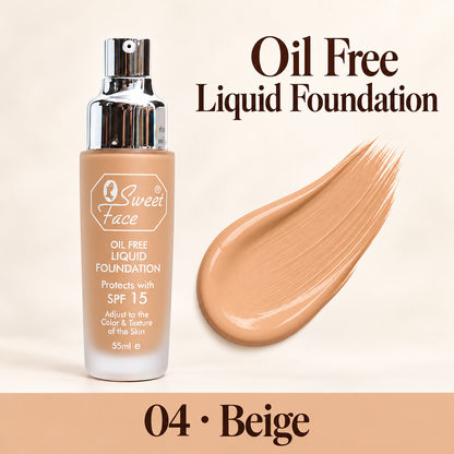 Sweetface Oil Free Liquid Foundation – 04 Beige