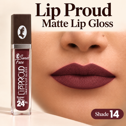 Sweetface Lip Proud Matte Lip Gloss – Shade 14