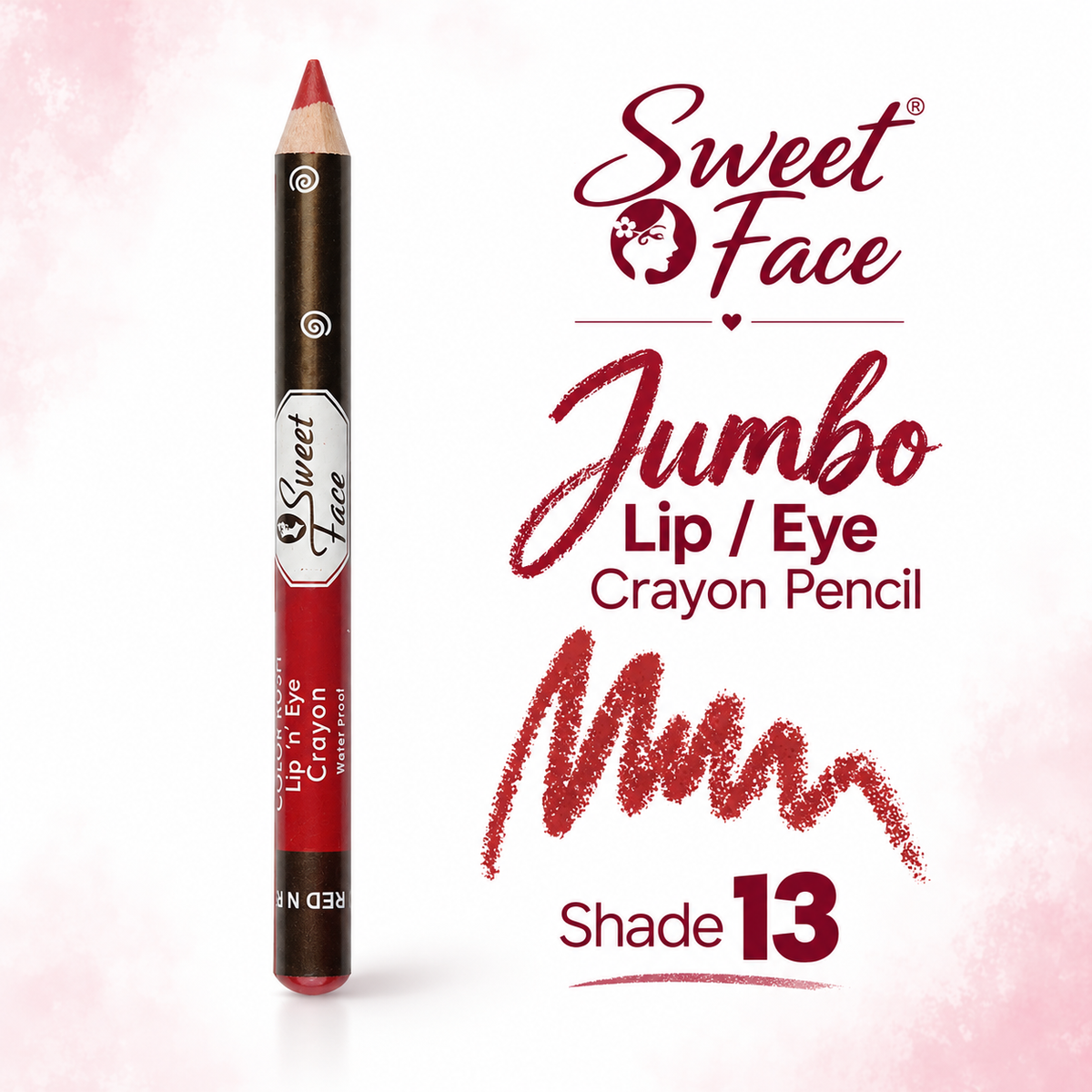 Sweetface Jumbo Lip/Eye Crayon Pencil – Shade 13