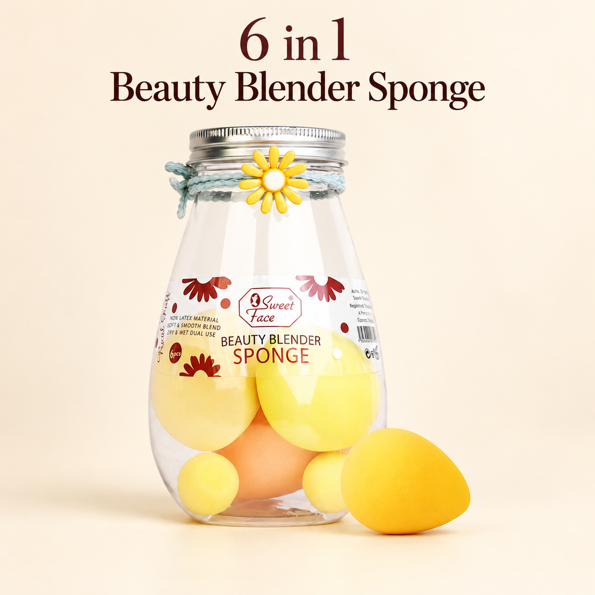 Sweetface 6 in 1 Beauty Blender Sponge