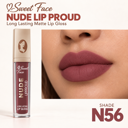 Sweetface Nude Long Lasting Matte Lip Gloss – Shade 56