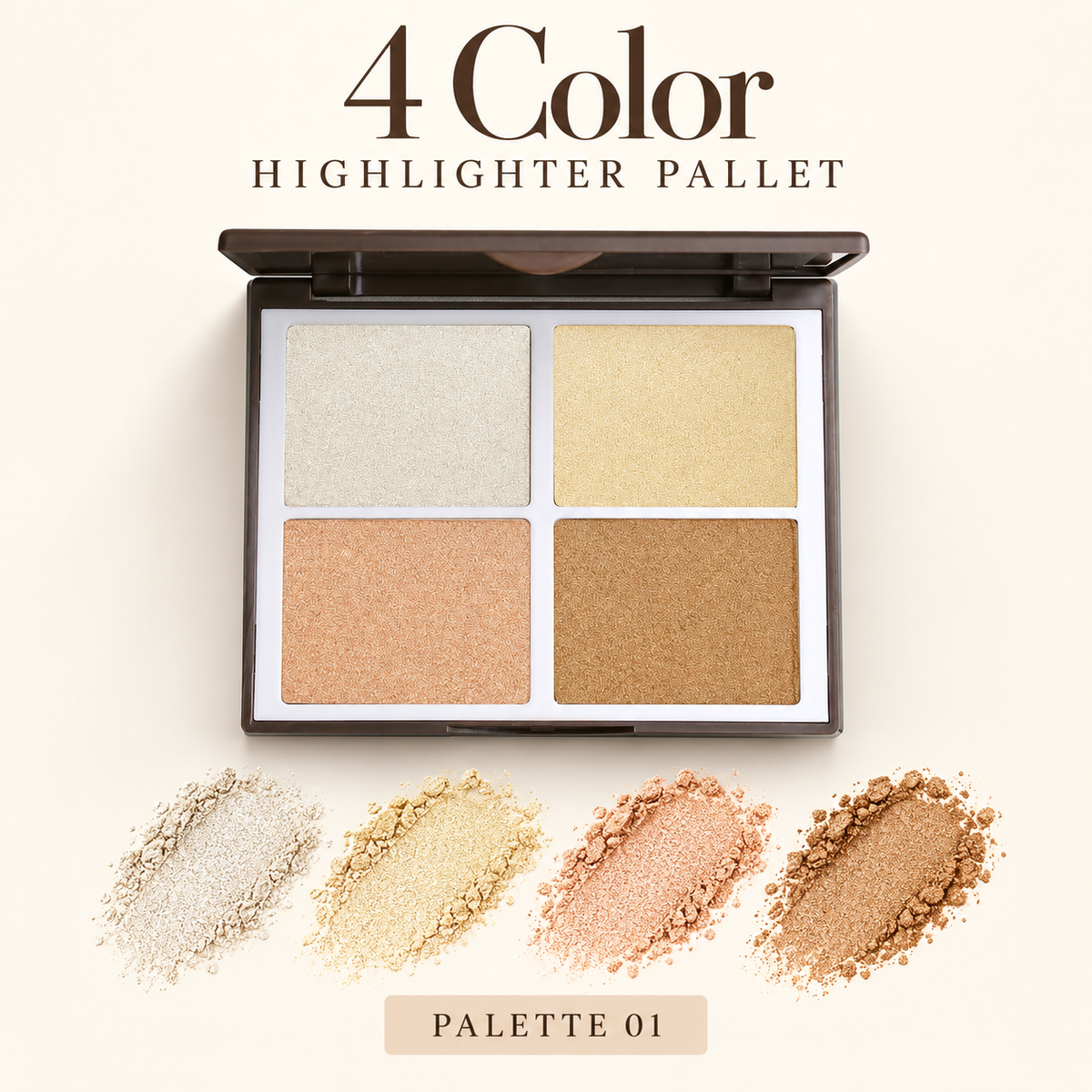 Sweetface 4 Color Highlighter Palette – Palette 01