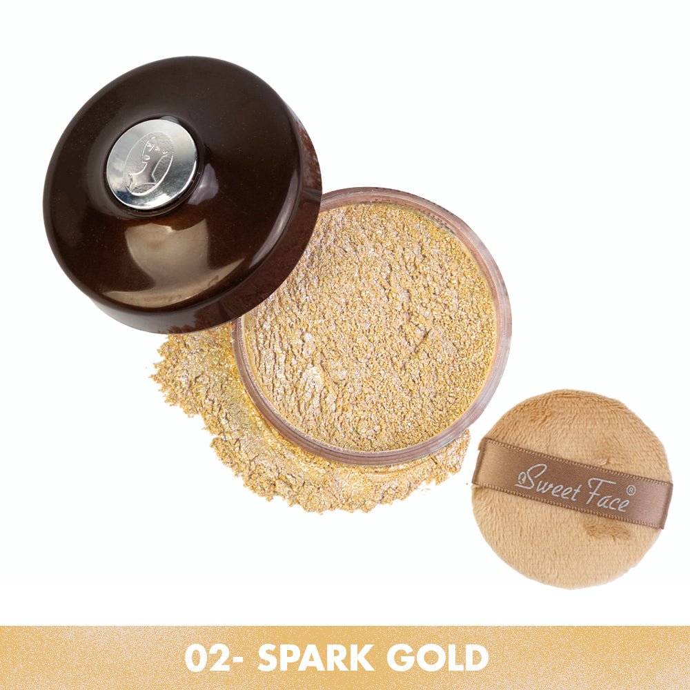 Face & Body Glow Loose Shiner Face & Body Glow Loose Shiner – Sweetface body shimmer powder 4
