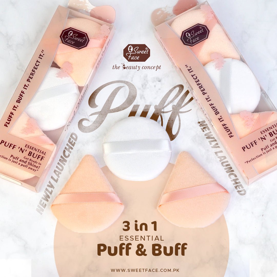 3 in 1 Essential Puff & Buff 3 in 1 Essential Puff & Buff – Sweetface puff and buff