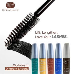 SweetFace Waterproof Color Mascara – Vibrant, Smudge-Proof Lash Mascara – Sweetface color mascara