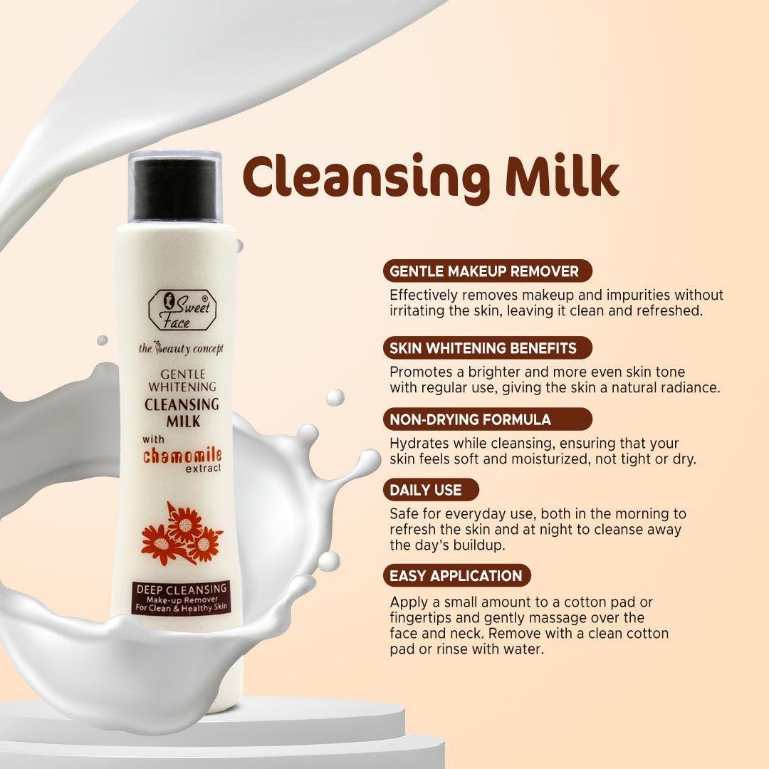 Gentle Whitening Cleansing Milk 150ml Gentle Whitening Cleansing Milk 150ml – Sweetface cleansing milk 3