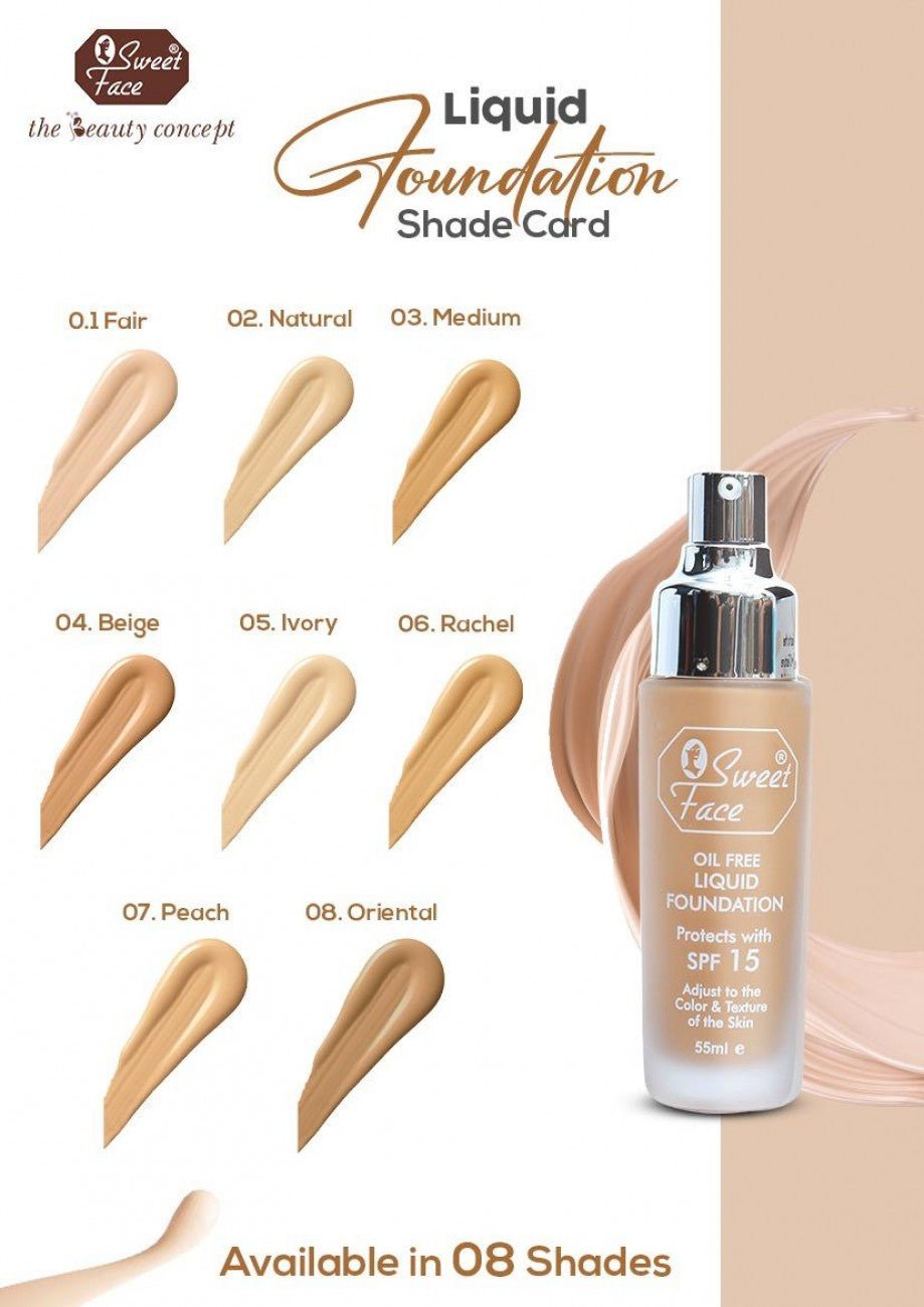 Oil Free Liquid Foundations Oil Free Liquid Foundations – Sweetface oil free liquid foundation 3